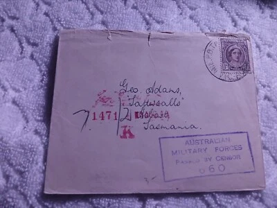 RUBENV561:-DÉCADA 40-FUERZAS MILITARES AUSTRALIANAS PASADAS POR CENSOR-660 A TASMANI-V24 Foto 1 de 2