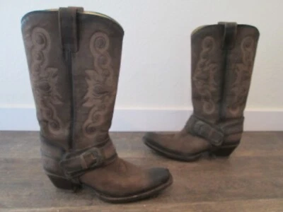 Mujer RUDEL Botas Vaqueras Cuero Marrón Hebilla Talla. 7,5 Foto 1 de 4