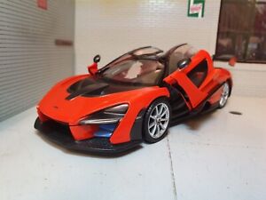 McLaren Senna Trophy Orange Fast X Supercar Film Mira 1:24 Scale Diecast Car