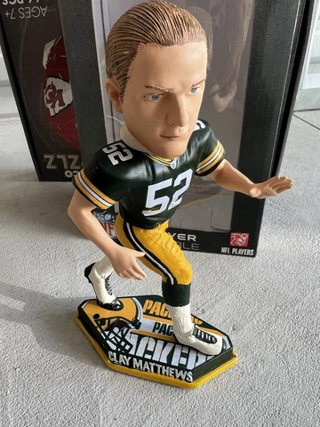 Green Bay Packers Clay Matthews Action NFL bobblehead 2011 Foco Cover
