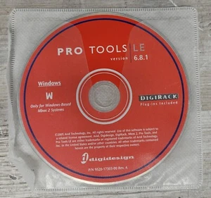 Digidesign Pro Tools LE 6.8.1 Windows Software Install Disk - Picture 1 of 1