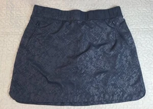 Orvis Navy Blue Tonal Patterned Travel Skort Women's XL Active Athleisure Golf - Picture 1 of 10