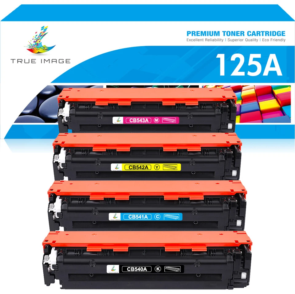 4x Toner kompatibel mit HP 125A Color LaserJet CM1312NFI CP1215 CP1514N CP1515N - Bild 1 von 4