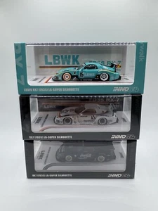Lot Of 3 Inno64 Mazda RX7 LBWK LB-SUPER SILHOUETTE Hobby Expo China, White,Black - Picture 1 of 8