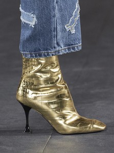 chanel gold boots 2019