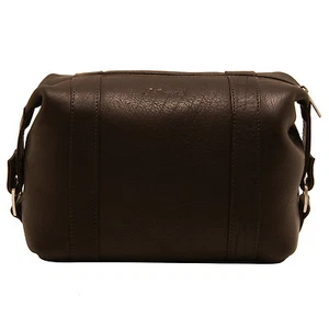 Ashwood - Brown Wash Bag in Smooth Buffalo Leather - Picture 1 of 6