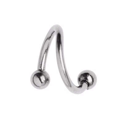Titan Labbra Orecchio Piercing Gioiello CBR Filetto Spirale 1,2mm Con - Immagine 1 di 2