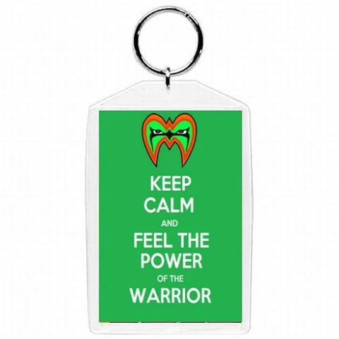 WWE WWF ULTIMATE WARRIOR WRESTLING KEYCHAIN / ORNAMENT #14 Cover