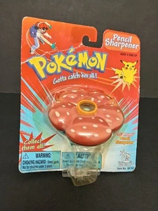 Pokemon Vileplume Pencil Sharpener On Card 2000 Nintendo School Vintage Retro - Imagen 1 de 11