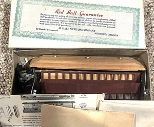 Newton Red Ball Oldie HO CENTRAL PACIFIC PASSENGER CAR Train Railroad Car Kit - Picture 1 of 3