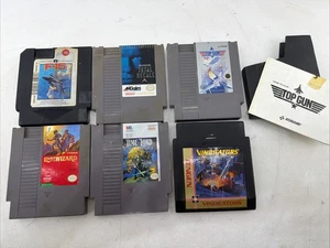 Nintendo Nes Spiele Top Gun F 15 Time Lord Vindicators Total Recall Legacy Wizard - Bild 1 von 16