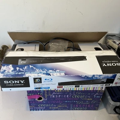 Sony BDP-BX58 Blu-ray Disc / DVD Player 3D Wi-Fi   W/ Remote Tested & Works-NOP - Image 1 of 4