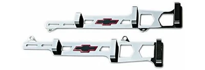 Proform Parts Ignition Wire Loom/Separator Bowtie Aluminum Chrome 7-8mm SBC Pair - Imagem 1 de 3