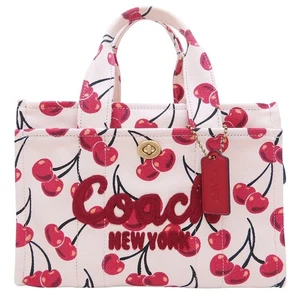 Bolso de Mano COACH Cargo 26 2025 Cherry CY935 Lona TIZA MULTI/352884 - Imagen 1 de 8