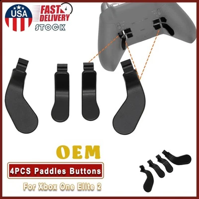 4 peças botões traseiros de remo OEM para controle Microsoft Xbox One Elite Series 2 - Imagem 1 de 4