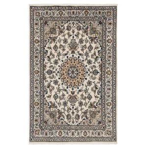 Nain 258x166 cm Handgeknüpfter Perserteppich Orient Wolle Carpet Rug Beige - Picture 1 of 15