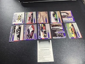 1992 Hi-Tech Indy Tire Test Cards NASCAR Brickyard Road Set of 10 Cards - Picture 1 of 1