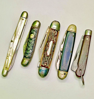 BONITO LOTE DE (5) -- SCHRADE WALDEN + IMPERIAL + COLONIAL + KENT + M. KLEIN Foto 1 de 4