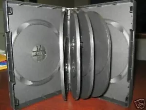 100 High Quality 1 7/16" Spine Multi-10 Black DVD Cases SF004 ON SALE - Picture 1 of 1