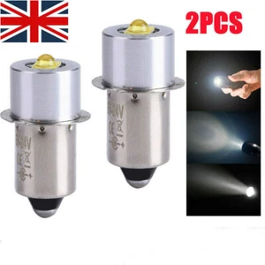 1/2Pcs P13.5S DC6V-24V LED Upgrade Bulbs White Light Flashlight-6500K` - Picture 1 of 14