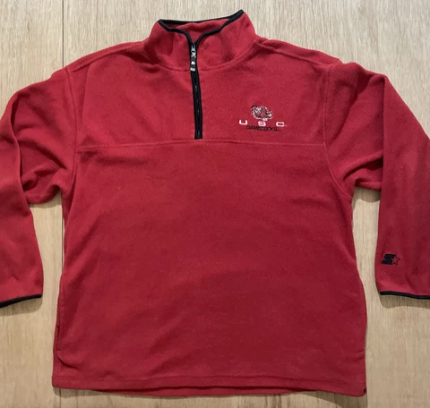 Vintage University of South Carolina Gamecocks Quarter Zip Fleece Starter XL Cover