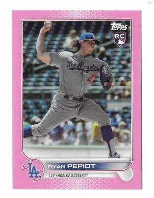 Ryan Pepiot 2022 Topps Mini Pink Rookie #US109 /25 Dodgers Numbered Parallel RC - Image 1 of 2