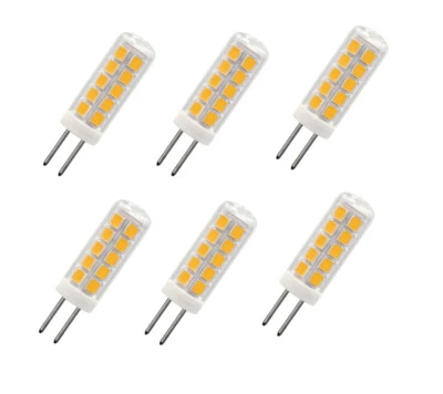 6pcs G4 T3 Led Light Bulb 2W 12V 31-2835 Ceramics Glass Light White/Warm H - Image 1 of 4