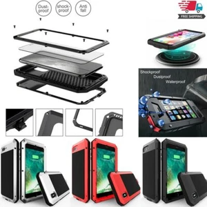 Aluminum Metal Shockproof For iPhone 7 8 Plus X XR XS Max Heavy Duty Case Cover - Picture 1 of 9