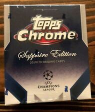 2019-2020 TOPPS CHROME UEFA CHAMPIONS LEAGUE SAPPHIRE EDITION SEALED HOBBY BOX
