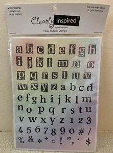NEW SEALED Clear Block Alphabet Stamp Set by Clearly Inspired LCS112! - Picture 1 of 2