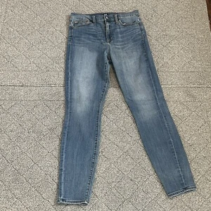 Gap Denim Legging Jeans Womens Size 28 Regular Blue High Rise Light Wash Stretch - Picture 1 of 10