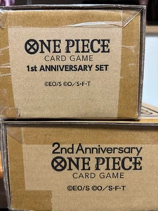 Juego de Cartas ONE PIECE 1er y 2º Aniversario Colección Set de 2 Bandai Japonés - Imagen 1 de 3