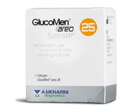 GlucoMen Areo Sensor A.Menarini Diagnostics 25 Strisce