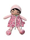 Kaloo Stuffed Baby Plush Lovey 11" Tendresse My First Doll Pink Floral Dress EUC