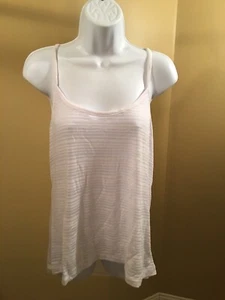 OP juniors girls' HI-Lo striped tank Arctic white L 11/13 - Picture 1 of 3