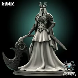 Luna Princess of Ash 75mm Runic Collectibles 3D Printed Undead Hunter D&D RPG - Picture 1 of 5