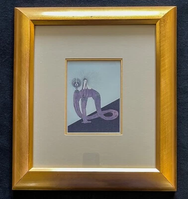 Erte Las Virtudes Celestiales - Tarjeta de Arte enmarcada de Sabiduría 18"x16"x2" Foto 1 de 4