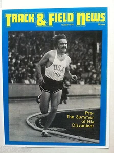 STEVE PREFONTAINE TRACK and FIELD NEWS OCTOBER 1974 RARE - PHOTO COVER ONLY !! - Picture 1 of 4