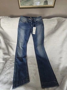 DOLCE & GABBANA GIRLY VERY LOW TIGHT STRAIGHT WOMENS JEANS SIZE 26 - Picture 1 of 5