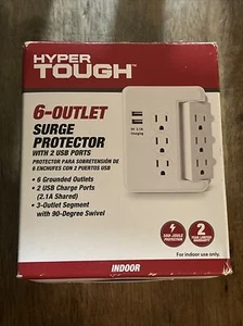 Protezione da sovratensioni Hyper Tough 6 uscite interno 500joule 2usb - Foto 1 di 3
