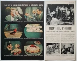 First Week of Regular Color Television As Seen on the Screen. '51 Article/Photos - Picture 1 of 3