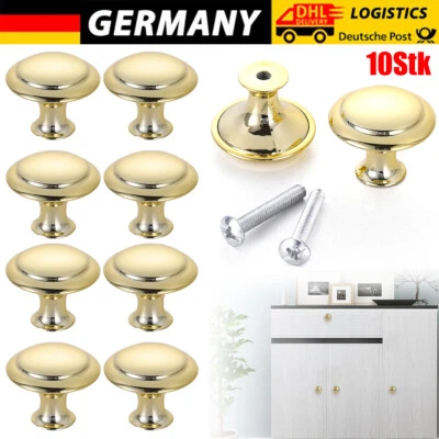 10 Edelstahl Möbelknöpfe Möbelgriffe Schrankknopf Möbelknäuf Tür Knopf Schublade - Bild 1 von 4