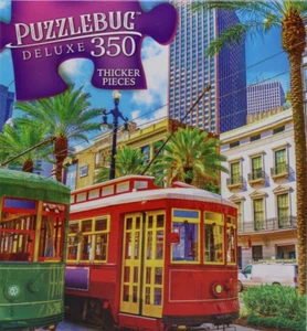 350 Pieces Jigsaw Puzzle New Orleans Streetcars Louisiana 20 X 12 Deluxe - Picture 1 of 3