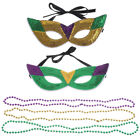2 Sets Partymasken Für Frauen Karnevalsparty Zubehör Karnevalsmaske Halskette