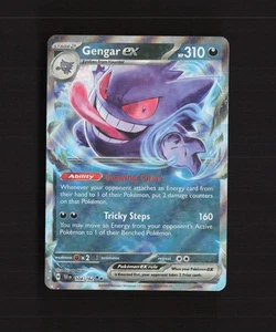 Gengar ex 104/162 Temporal Forces Ultra Rare Holo Pokemon Card LP+ - Picture 1 of 10