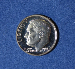 1961 - ROOSEVELT ONE DIME #P31438 - Bild 1 von 2