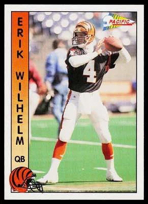 Erik Wilhelm, 1992 Pacific, #50, Cincinnati Bengals, - Image 1 of 2