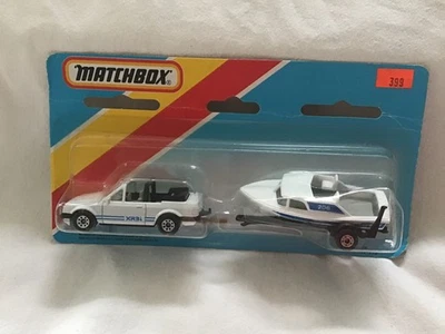MATCHBOX SUPERFAST TWIN PACK TP-115 FORD ESCORT XR3i & BOAT ON TRAILER UNOPENED - Image 1 of 3