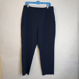 Athleta Endless High Rise Pant Womens 14 Navy Blue Zip Pockets Ankle Pull On - Bild 1 von 14