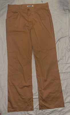 Calça Feminina Jil Sander Laranja Leve Algodão Nylon Tamanho 38 30 X 29 - Imagem 1 de 4